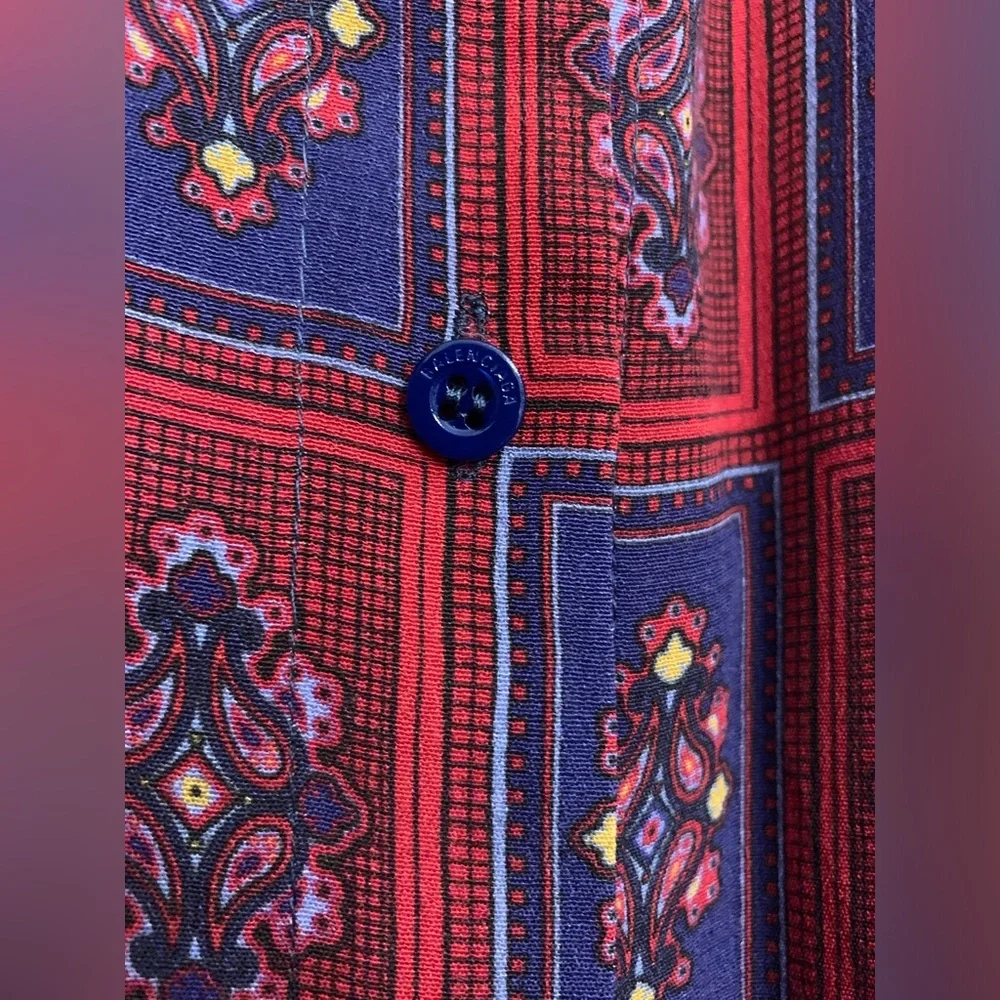 Balenciaga 2019 Convertible Paisley Asymmetrical Button-Up size FR 36 US 4 NWT - Picture 7 of 16